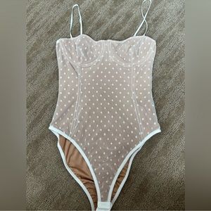 white fox bodysuit